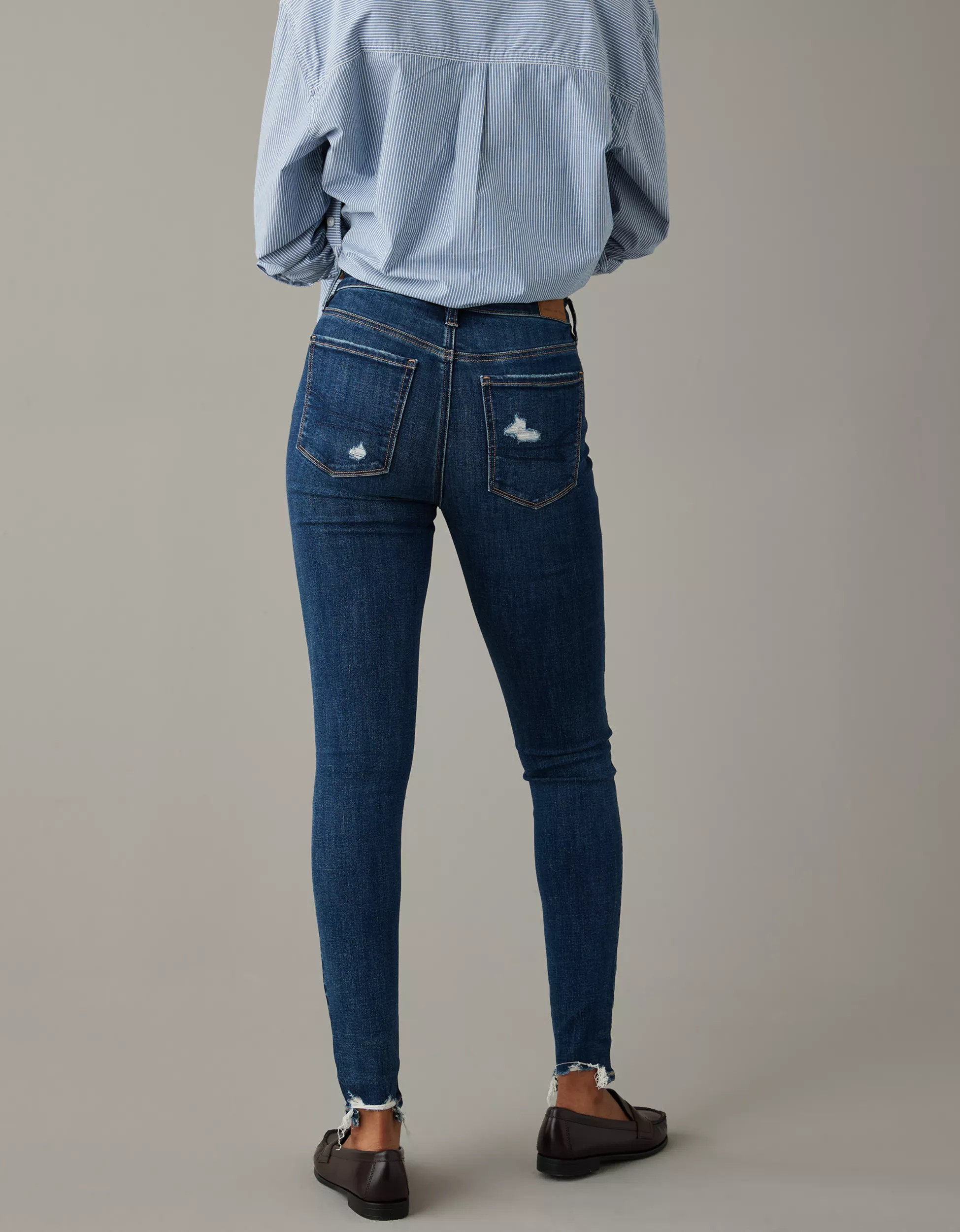 AE Next Level High-Waisted Patched Jegging | American Eagle Outfitters (US & CA)