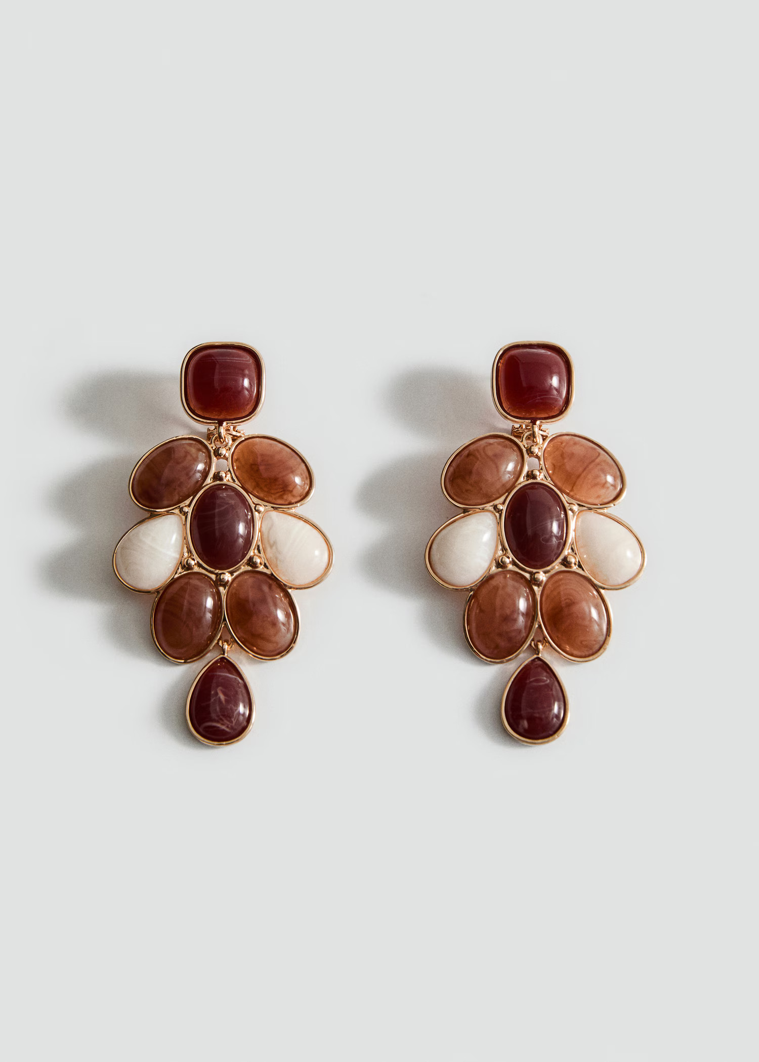 Mixed resin earrings - Women | MANGO United Kingdom | MANGO (UK)