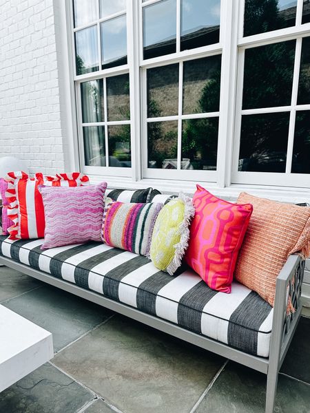 taking advantage of the patio perfect weather and scored new pillows for summer!! 

#LTKhome #LTKstyletip #LTKSeasonal