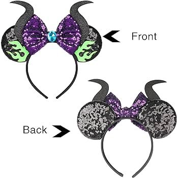 FANYITY Mouse Ears, Sequin Mouse Ears Headband for Boys Girls Women halloween&Disney Trip (MN) | Amazon (US)