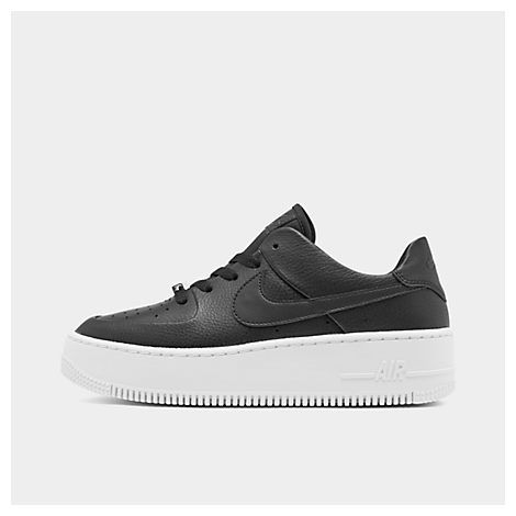 Nike Women's Air Force 1 Sage XX Low Casual Shoes in Black Size 6.5 Suede | Finish Line (US)