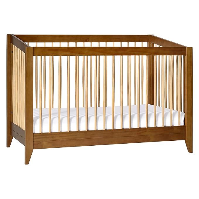Babyletto Sprout 4-in-1 Convertible Crib with Toddler Bed Conversion Kit in Chestnut and Natural,... | Amazon (US)