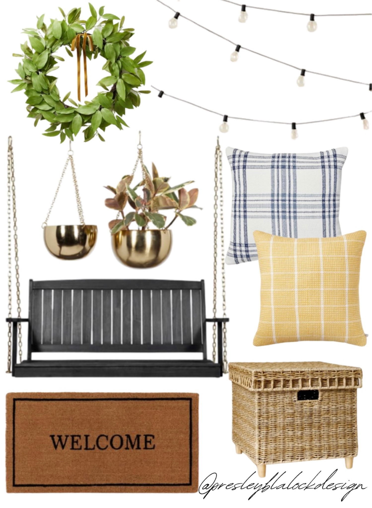 Outdoor Decor / Porch Swing / Front Door Decor / Door Wreath / Target Home / Target Finds / Throw Pillows / Welcome Mat / Plaid Pillow / Summer Home Decor / Threshold by Studio McGee / Storage Basket / Outdoor Lighting / Hearth and Hand / Magnolia / Outdoor Planters / Hanging Planter

#LTKstyletip #LTKhome #LTKSeasonal