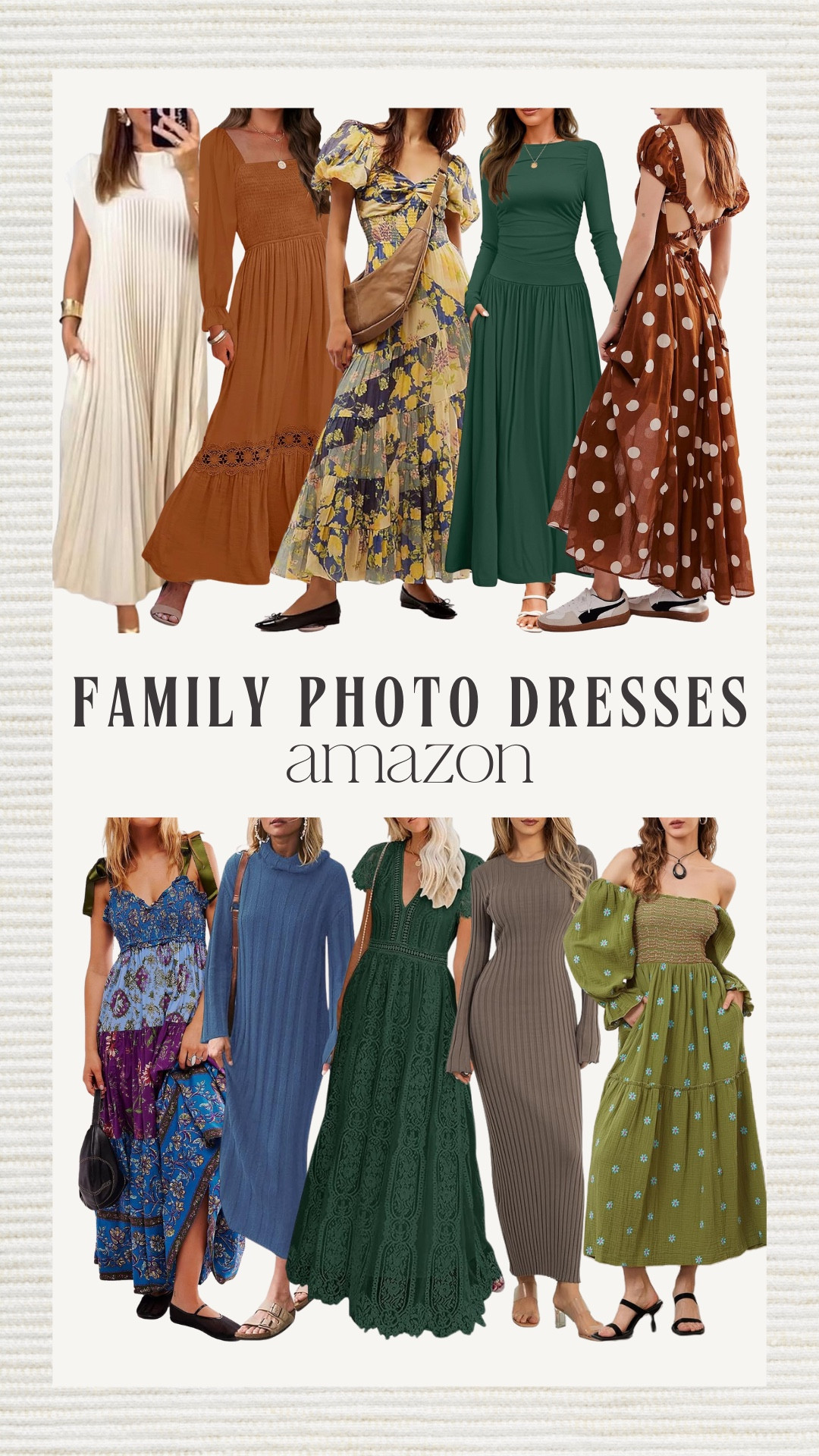 Amazon has so many great maxi dresses that would be perfect for family photos

Floral dress, free people, holiday photos 

#LTKFindsUnder50 #LTKStyleTip #LTKHoliday