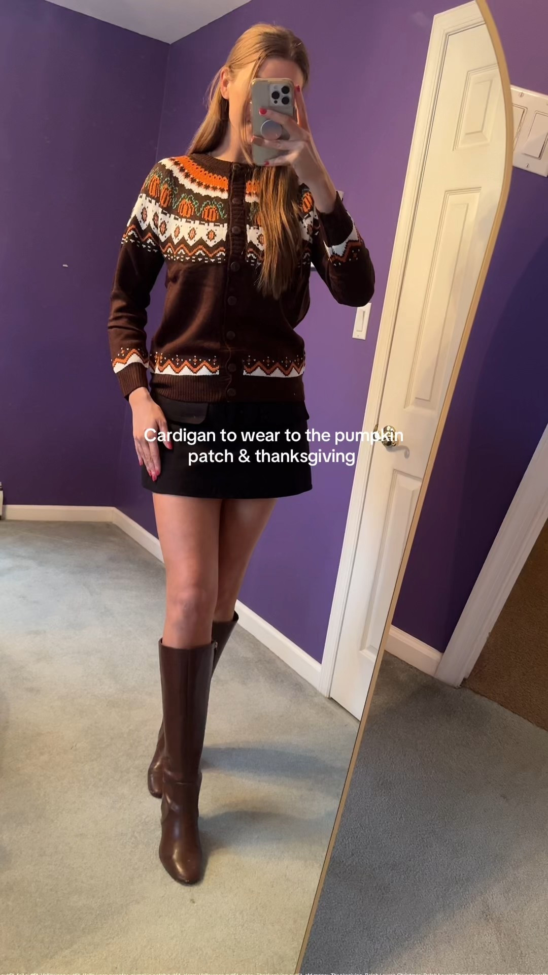 This cardigan is perfect for your Pumpkin patch outfit or Thanksgiving outfit!
Fall family photos outfit, fall outfit, Halloween outfit, fall sweater, fall boots 

#LTKHalloween #LTKSeasonal #LTKFindsUnder50