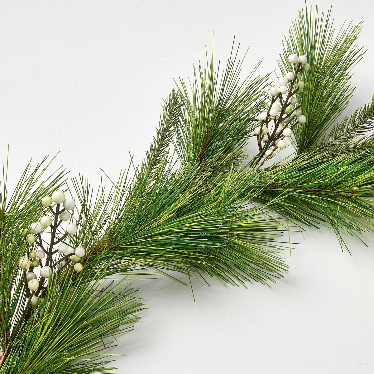 12' Long Needle Pine with White Berry Garland - Hearth & Hand™ with Magnolia | Target