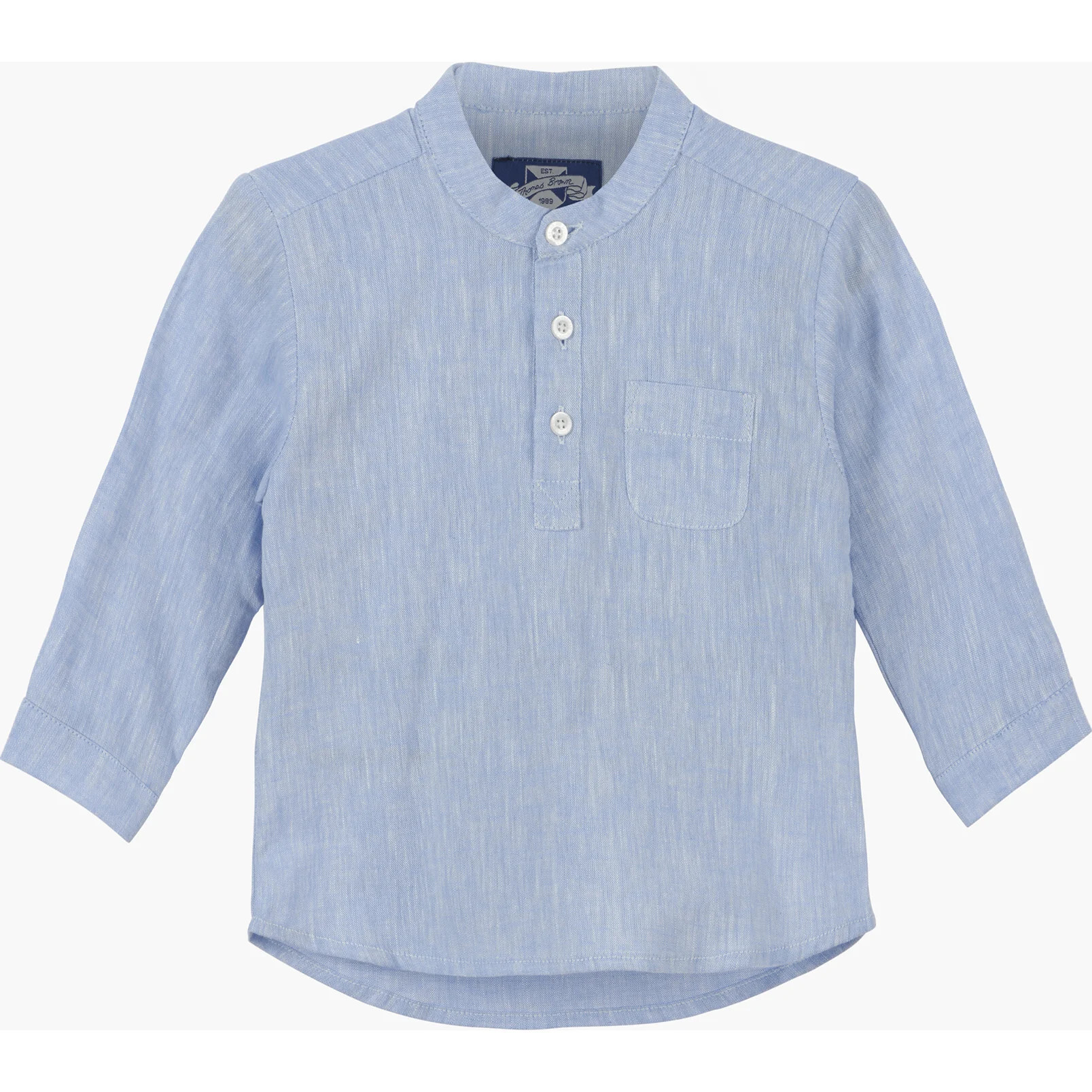Little Oscar Shirt, Pale Blue | Maisonette