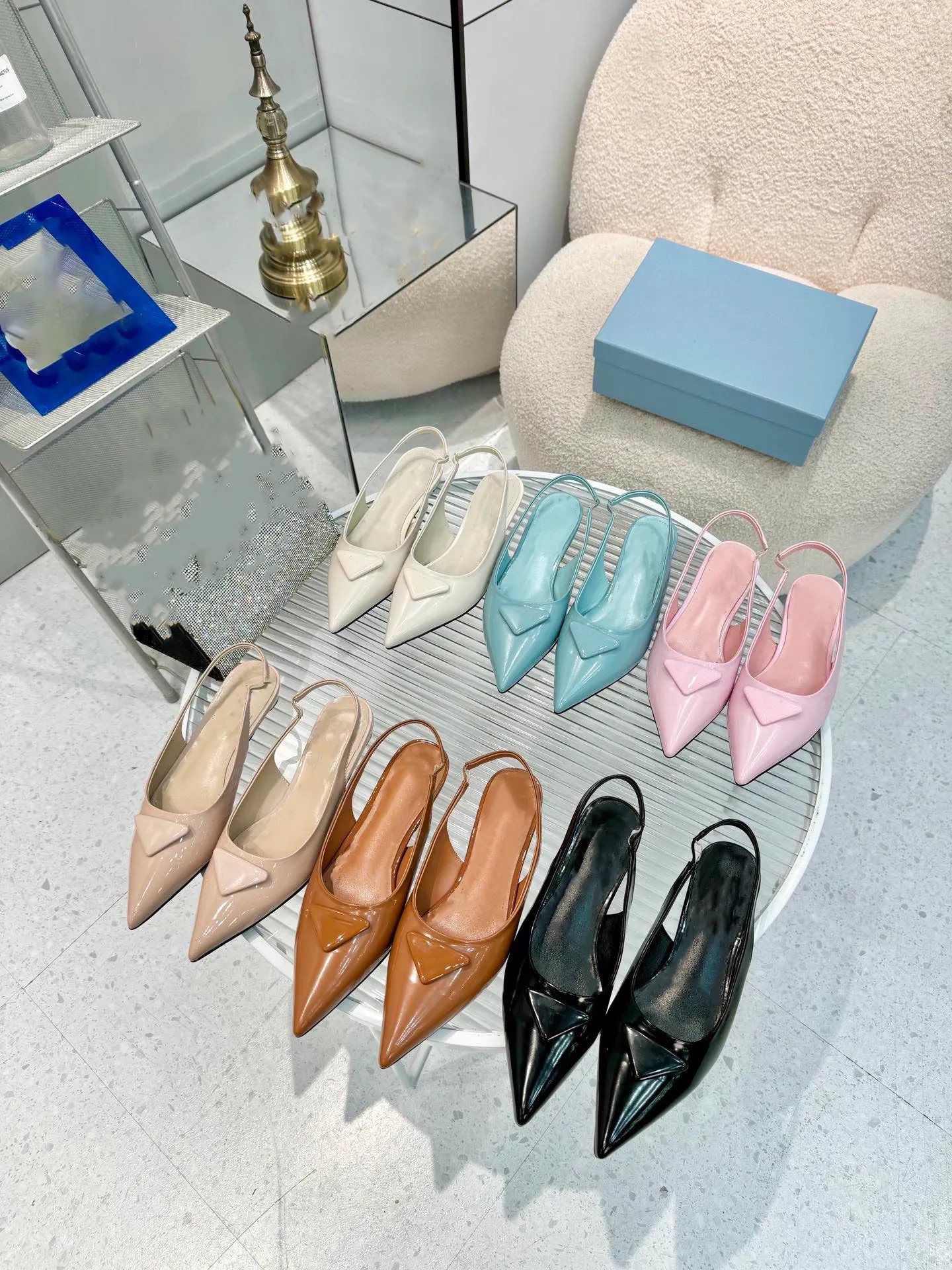 10A Top High Quality Top Designer Sandals For Women Slingback Heels Classic High Heels Pointed To... | DHGate