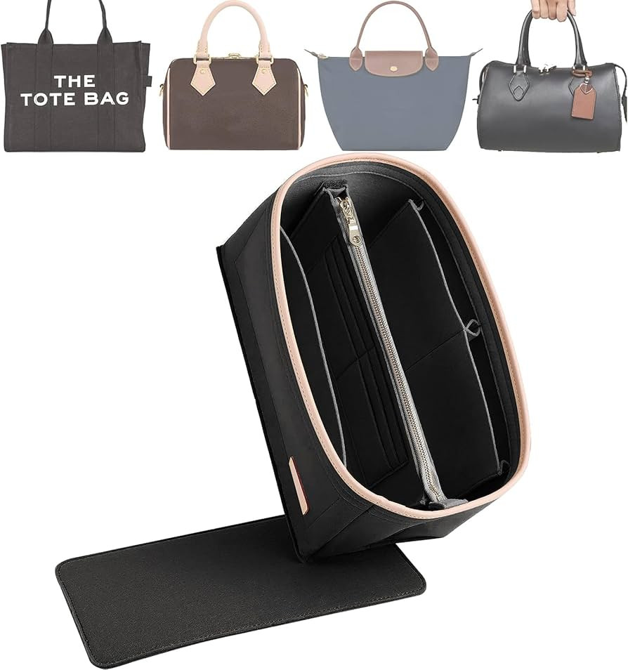 Doxo Purse Organizer Insert for Handbags & Base Shaper 2pc Set, Compatible with Speedy 25 Bag Org... | Amazon (US)