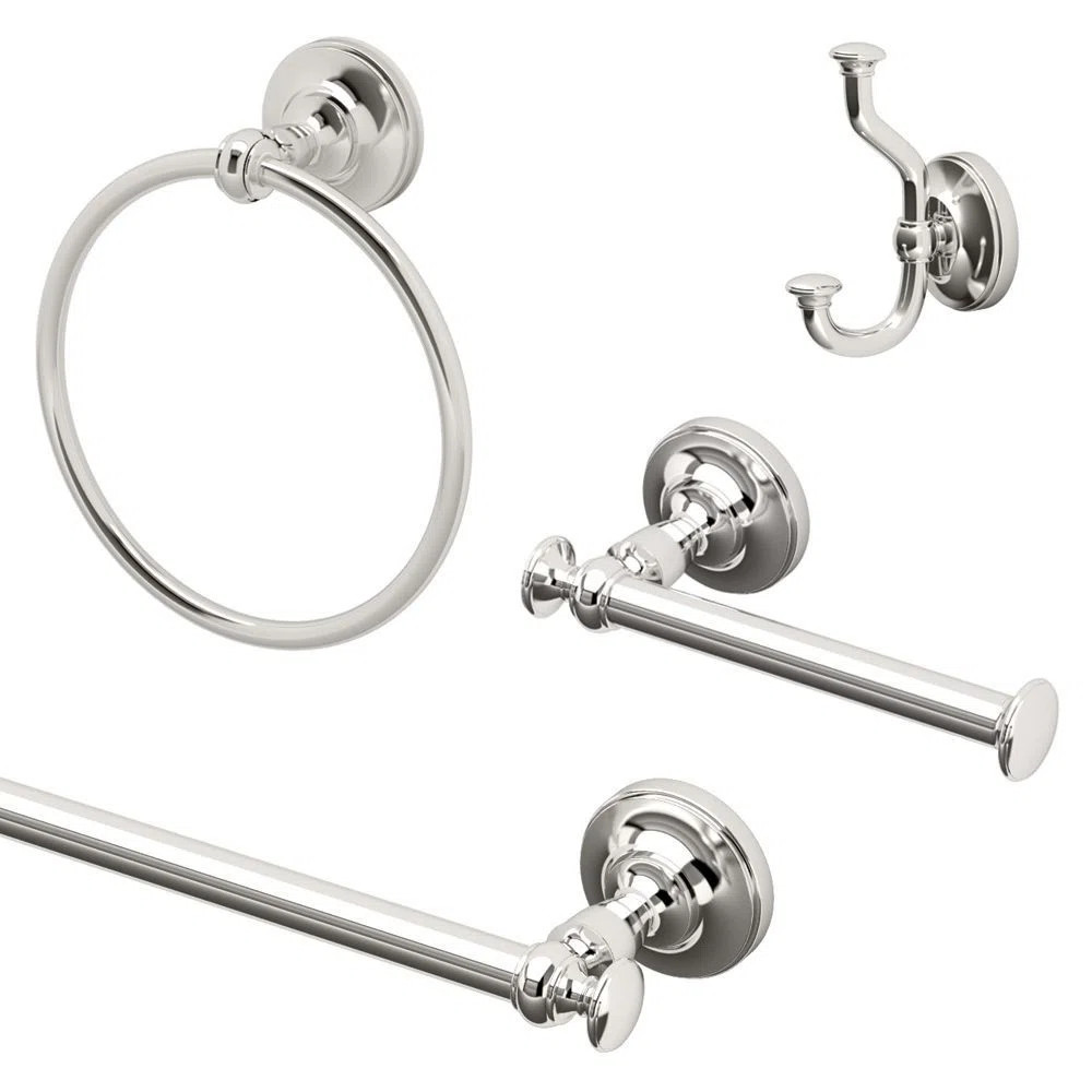 Tavern 4 - Piece Bathroom Hardware Set KA-TAV-4-PN | Wayfair North America