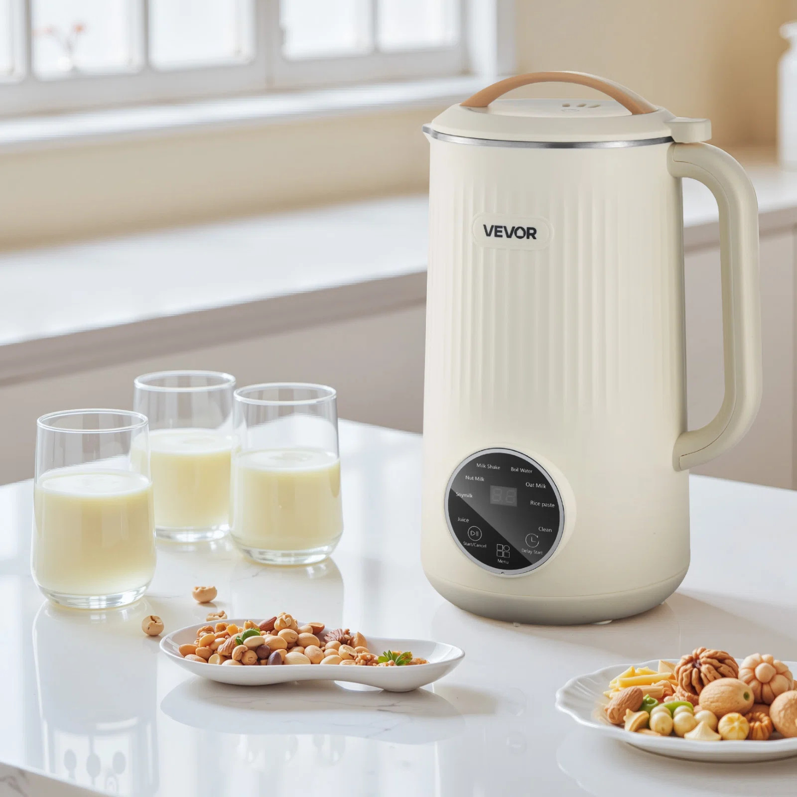 8-in-1 Nut Milk Maker, 34 oz Soy Milk Maker with 180W Blending, for Homemade Oat, Nut, Soy, Juice... | Wayfair North America