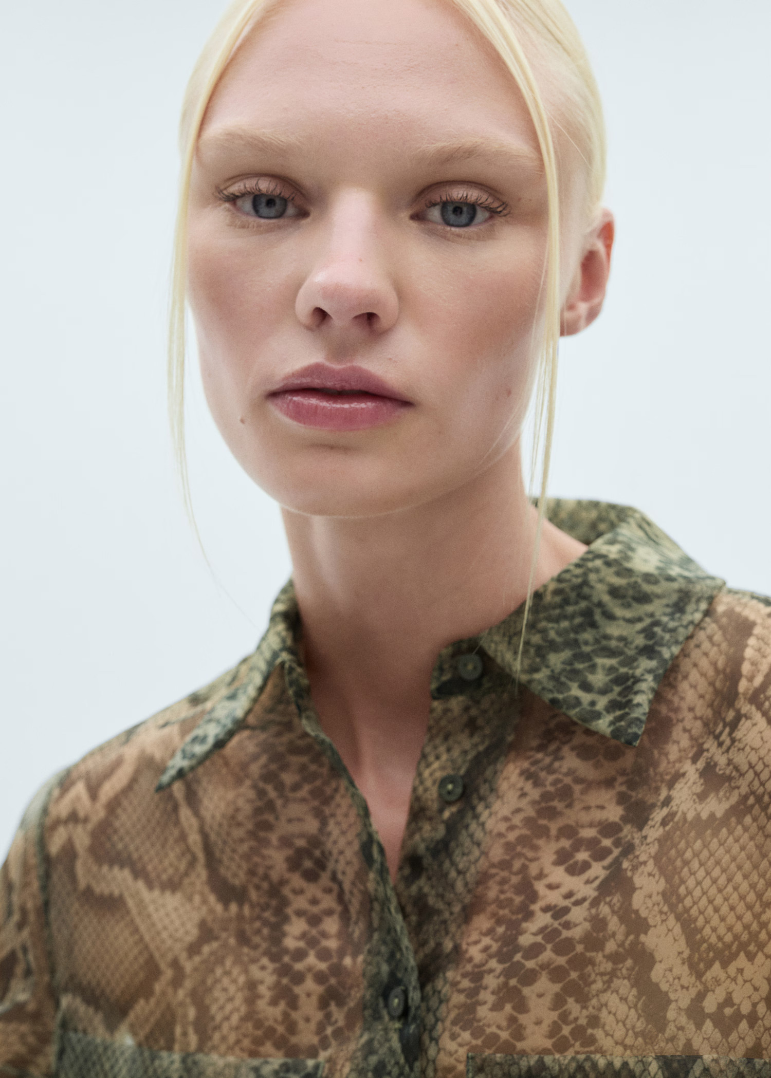 Organza snake shirt | MANGO (UK)
