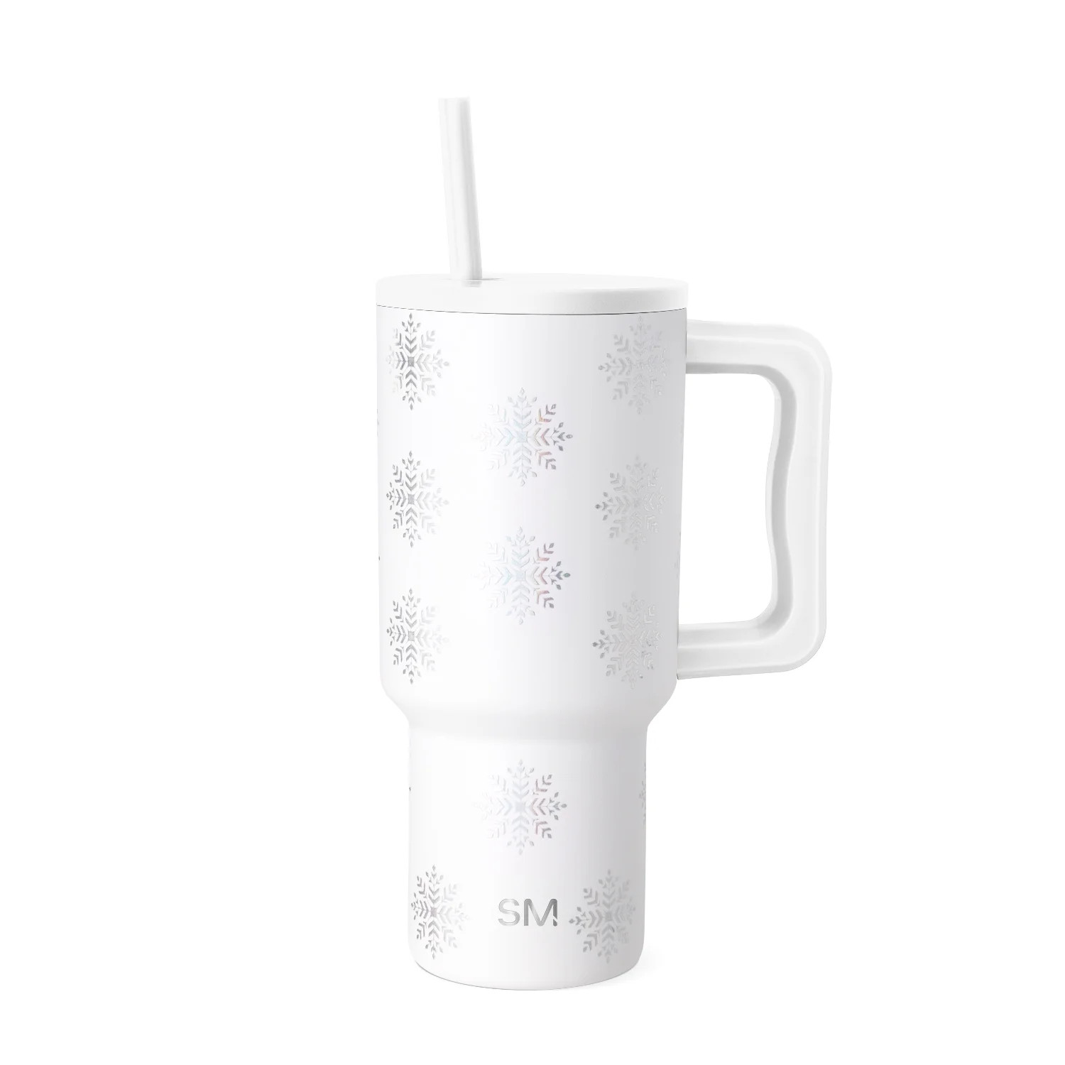 Simple Modern 30 fl oz Insulated Stainless Steel Trek Tumbler with Straw Lid | Crystal Freeze | Walmart (US)