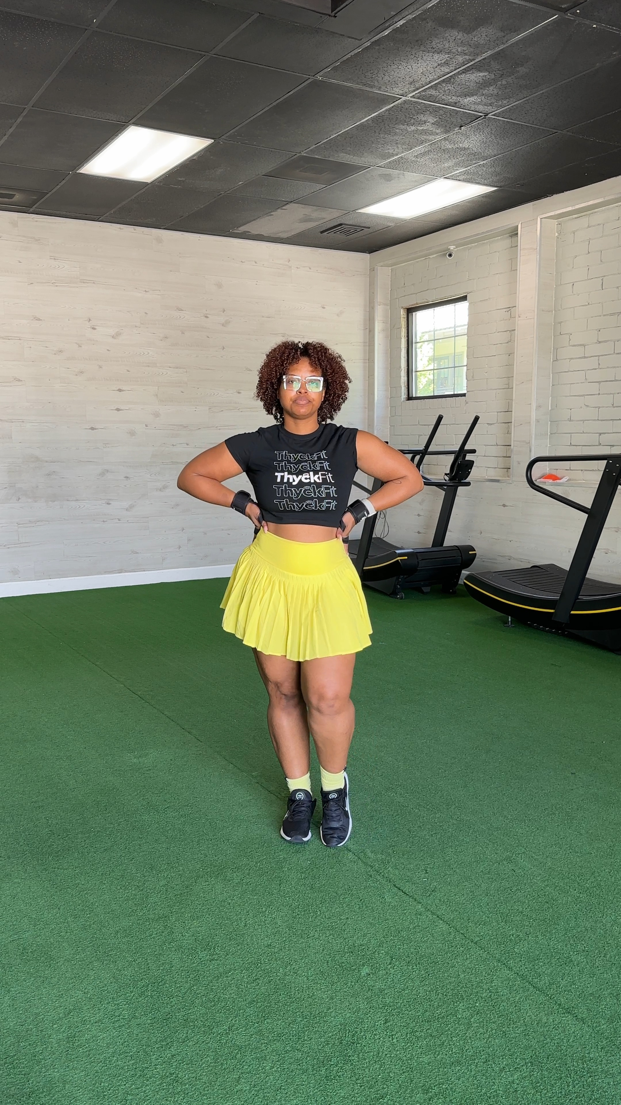 Love this yellow skirt.  I LOVE feeling strong and cute! 

#LTKActive #LTKfitness