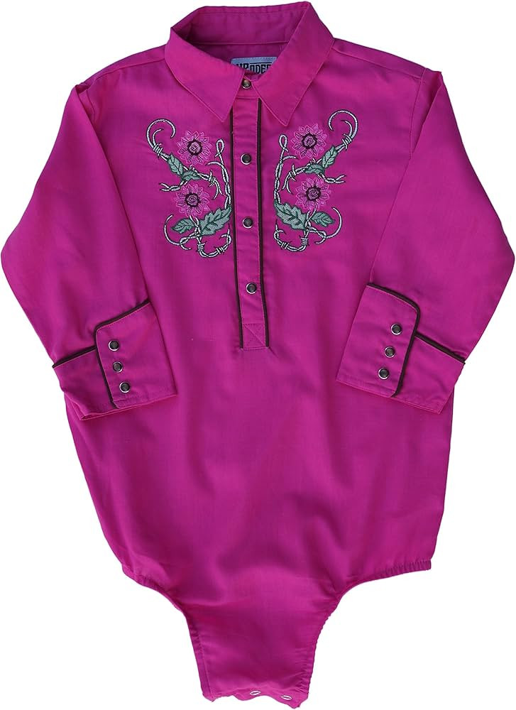 4Rodeo Western Fuchsia Hot Pink Barbed Wire Bodysuit for Infant Baby Toddler (3-6 Months) | Amazon (US)