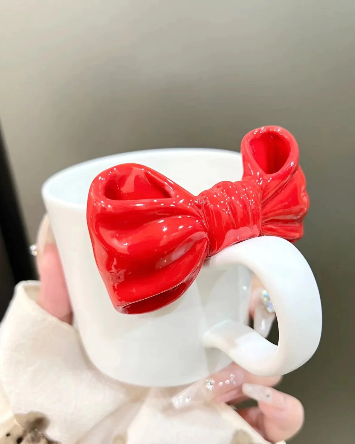 White Bow Mug | Fodory
