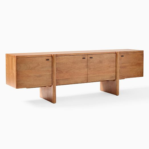 Otto Solid Wood Media Console (80"–96") | West Elm (US)