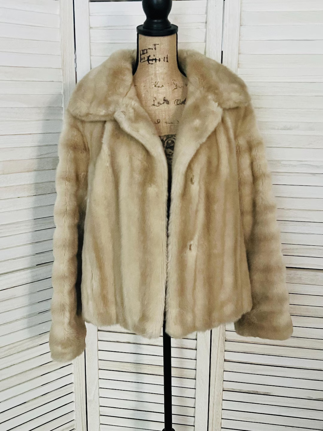 1950’s Astraka Tissavel Creamy Beige Faux Fur Jacket 12/14 - Etsy | Etsy (US)