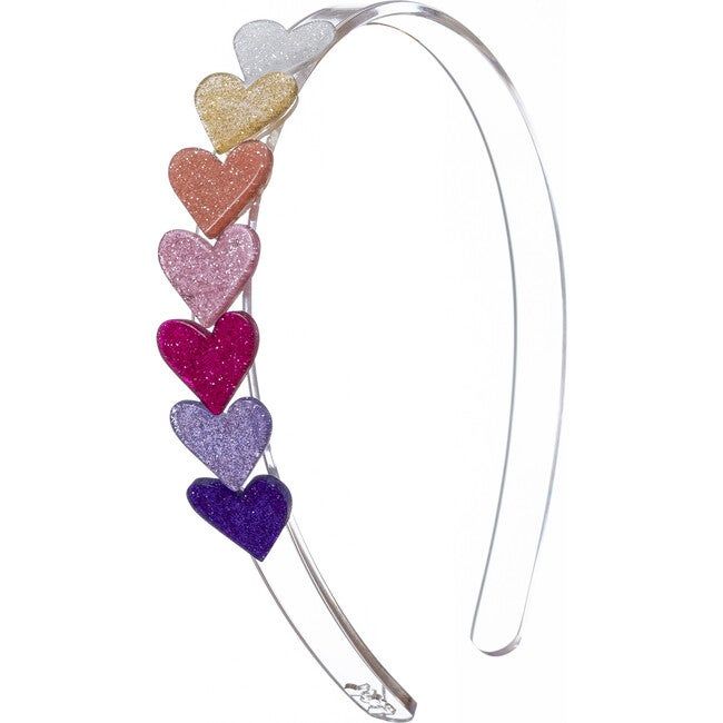Centipede Heart Colorful Glitter Headband - Lilies & Roses Hair Accessories | Maisonette | Maisonette