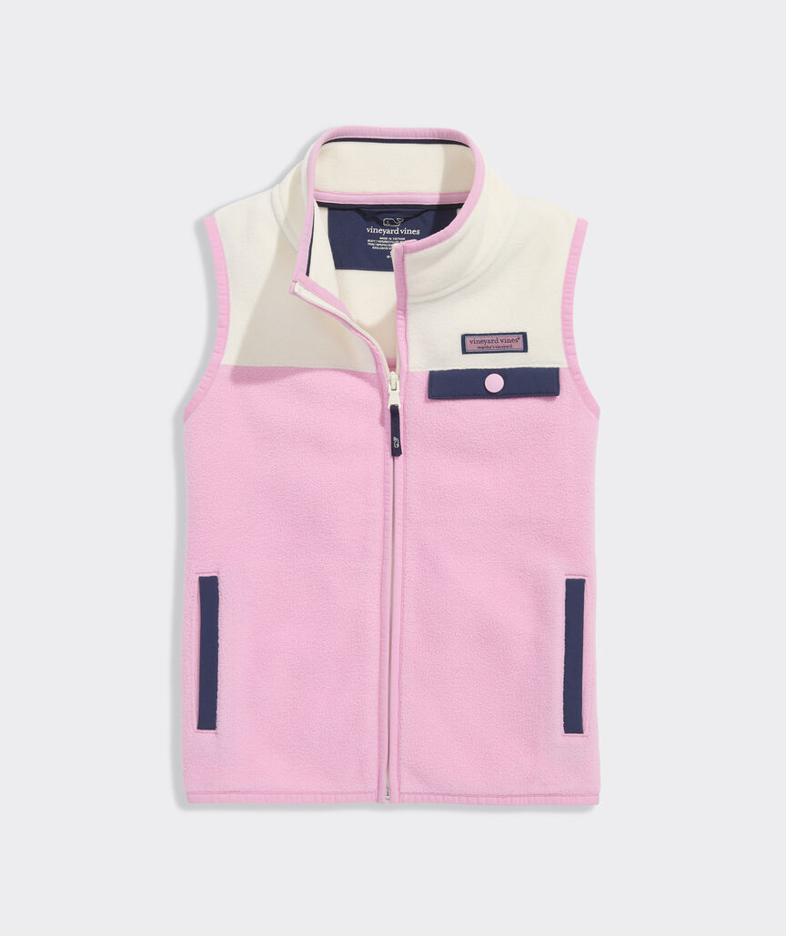 Girls' Harbor Fleece Vest | vineyard vines
