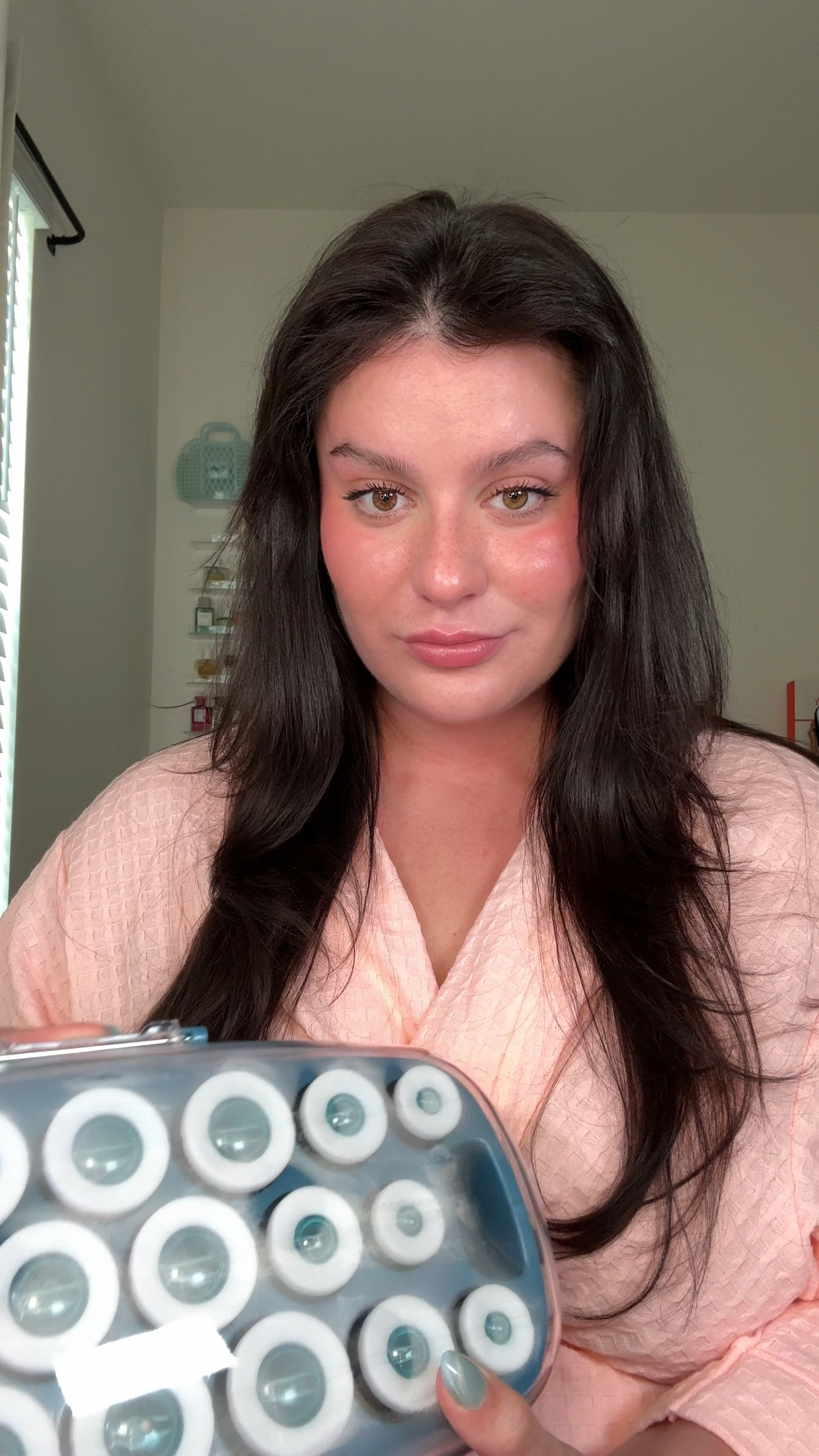 trying hot rollers on my fine hair for the first time 🫡 results to come! 

#LTKbeauty
