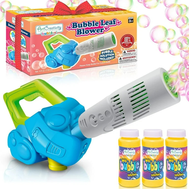 ArtCreativity Leaf Blower Bubble Blowing Toy for Boys and Girls with Bubble Solution Included | Walmart (US)