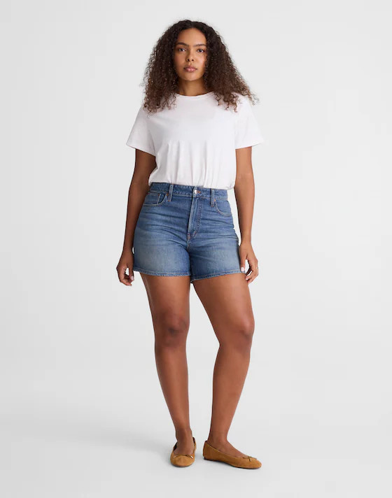 The Curvy Perfect Vintage Mid-Length Jean Short | Madewell