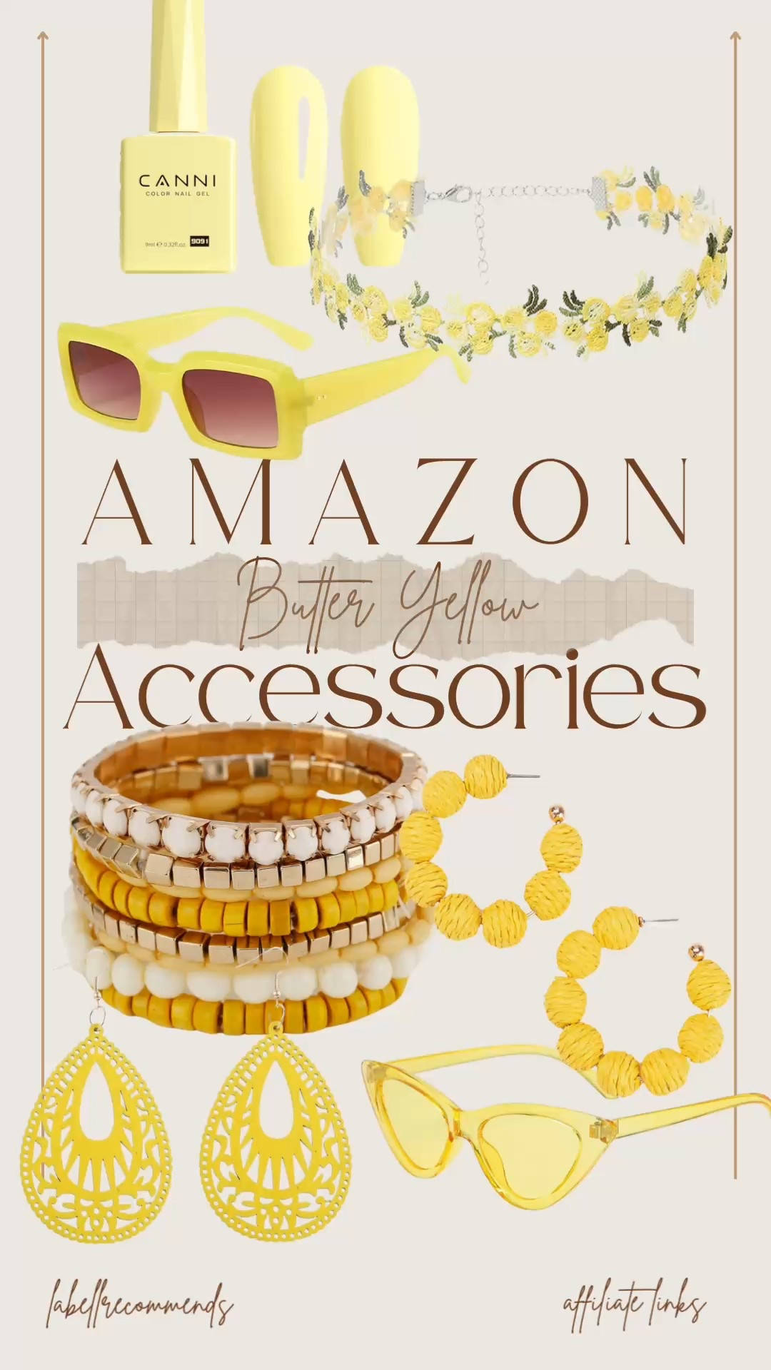 Butter yellow accessories on Amazon add a pop of on trend color to any outfit.

#LTKSaleAlert #LTKFindsUnder50