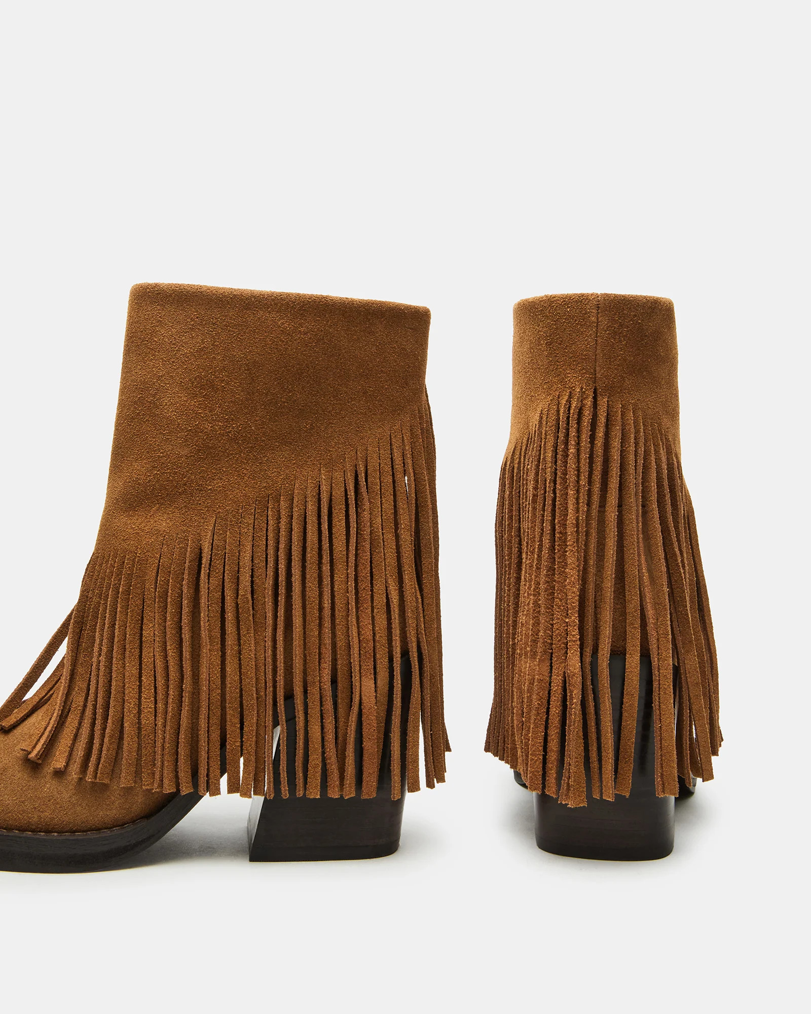Pia Fringe Chestnut Suede | Steve Madden (US)