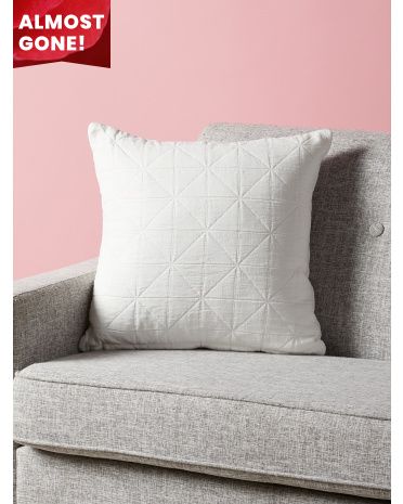 20x20 Gauze Geometric Patterned Pillow | HomeGoods