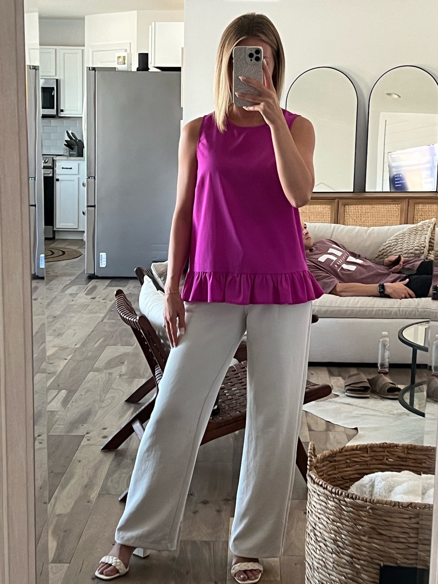 work wear today 
trousers: xsmall 
heels: tts

#LTKstyletip #LTKworkwear
