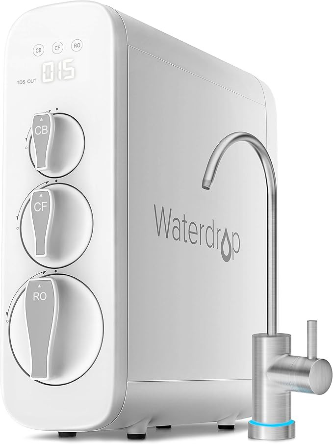 Waterdrop RO Reverse Osmosis Drinking Water Filtration System, NSF Certified, TDS Reduction, 400 ... | Amazon (US)