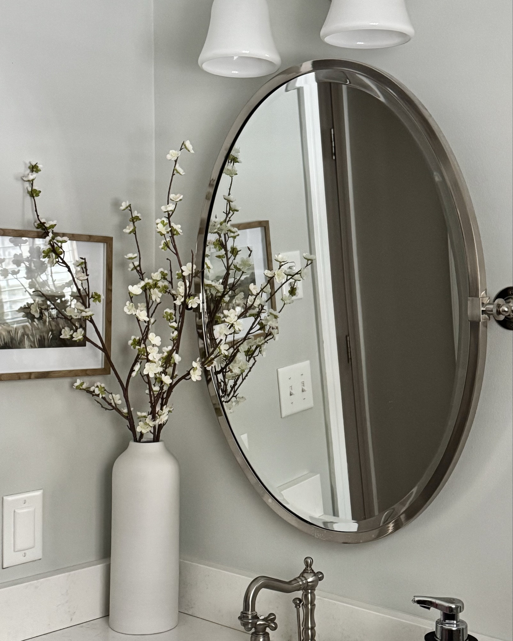 Bathroom Spring Refresh With spring stems, wall art, seasonal accents and cute touches! 

Wall art | mirrors | shelve styling | amazon finds | spring stems | target finds 

#LTKStyleTip #LTKHome #LTKSeasonal