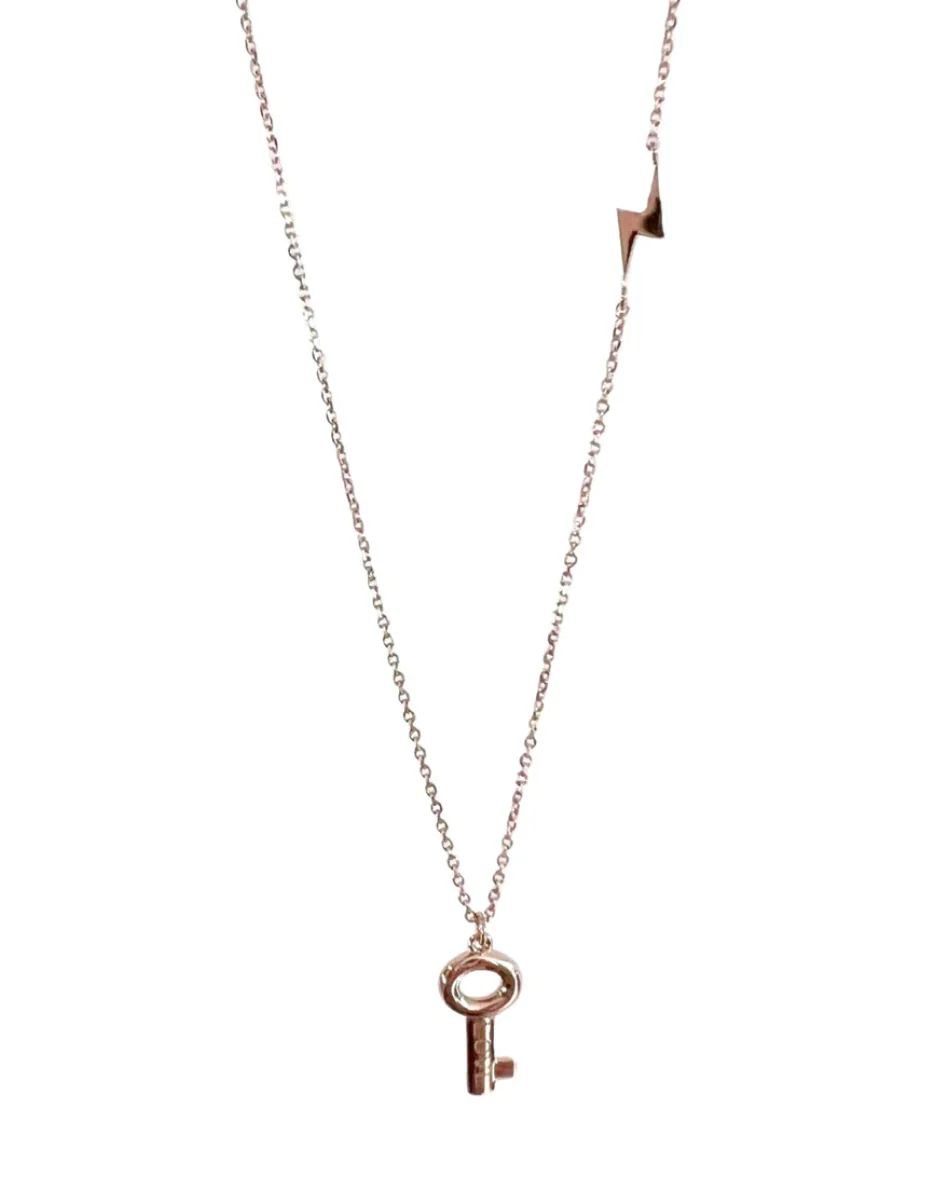 14k Gold Mini Key Necklace | For Ever Fine Jewelry