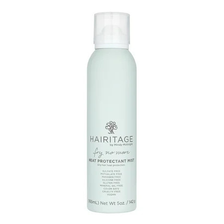 Hairitage Heat Protectant Spray for Re-Heat Styling on Dry Hair + Absorbs Oil, 5oz | Walmart (US)