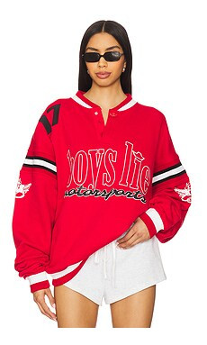 Boys Lie Fire Fueler Moto Jordan Pullover in Red from Revolve.com | Revolve Clothing (Global)