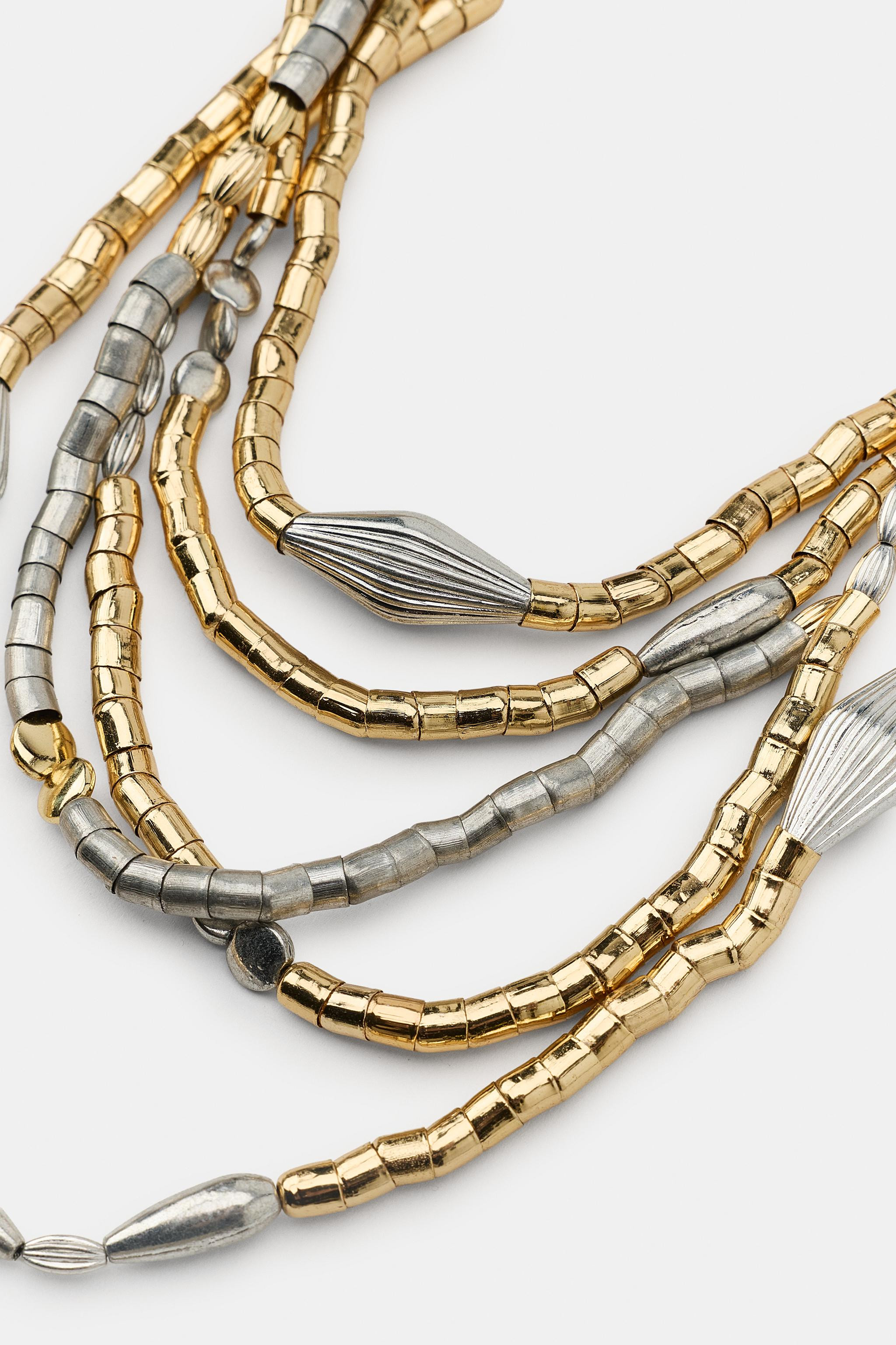 COMBINED METAL PIECES NECKLACE | Zara US