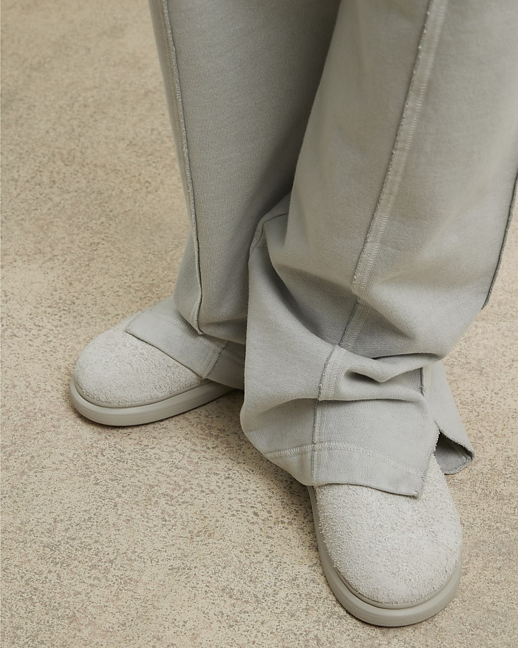 Stone Suede Mule Sandals | River Island UK & IE