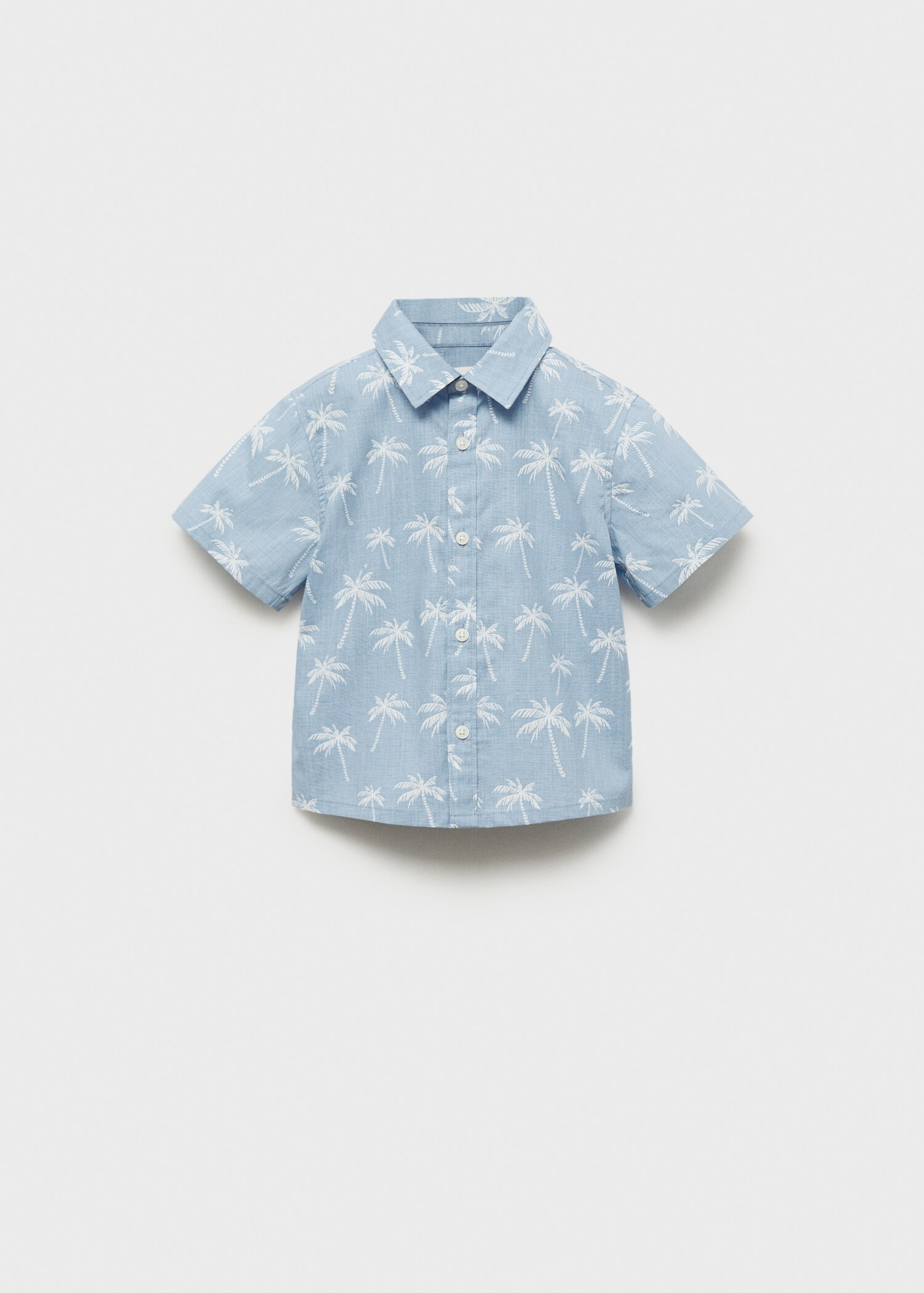 Chemise coton en imprimé palmiers - Enfants | MANGO France métropolitaine | Mango EU