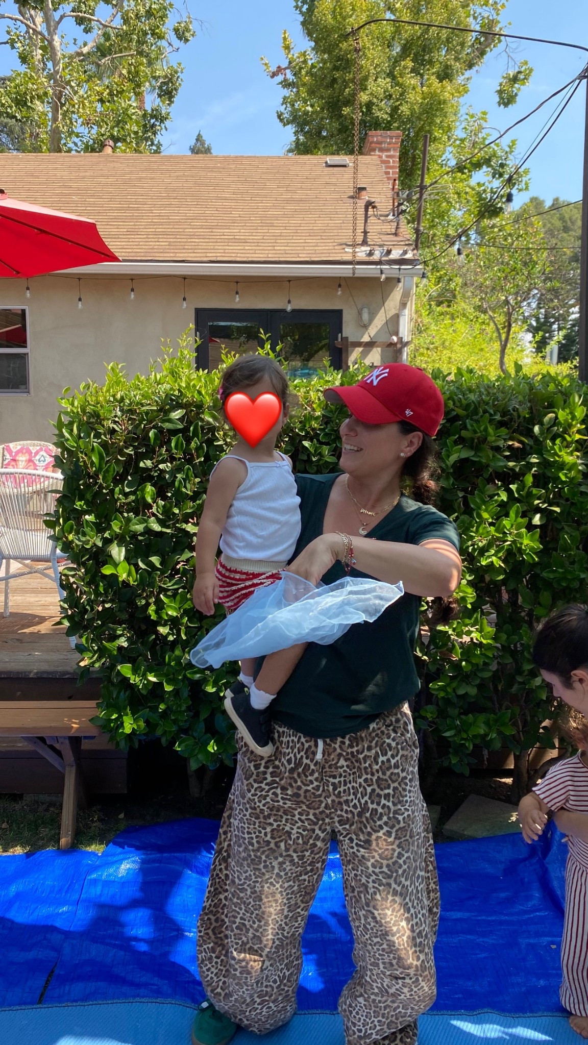 Leopard pants-size down. I’m wearing a size small