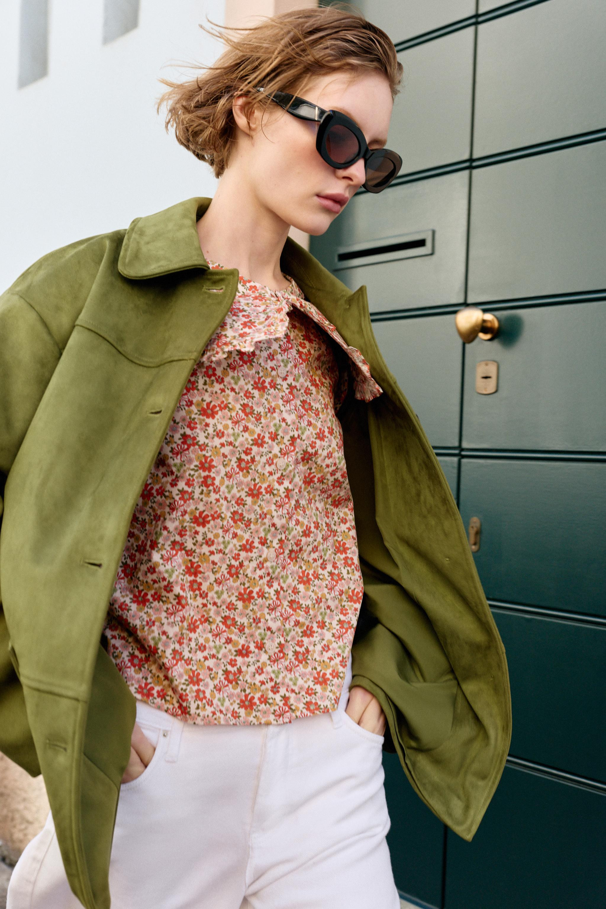 FAUX SUEDE COAT | Zara US