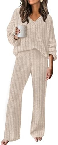 RUMIA Fall Outfits for Women 2025 Vacation Matching Sweater Lounge Sets (S-2XL) | Amazon (US)