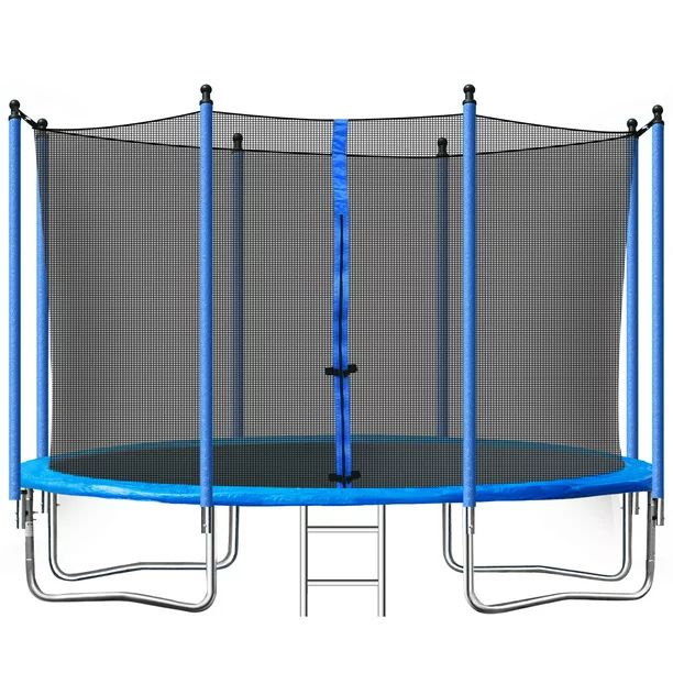 SEGMART 10ft Blue Trampoline for Kids with Enclosure Net/Ladder,L - Walmart.com | Walmart (US)