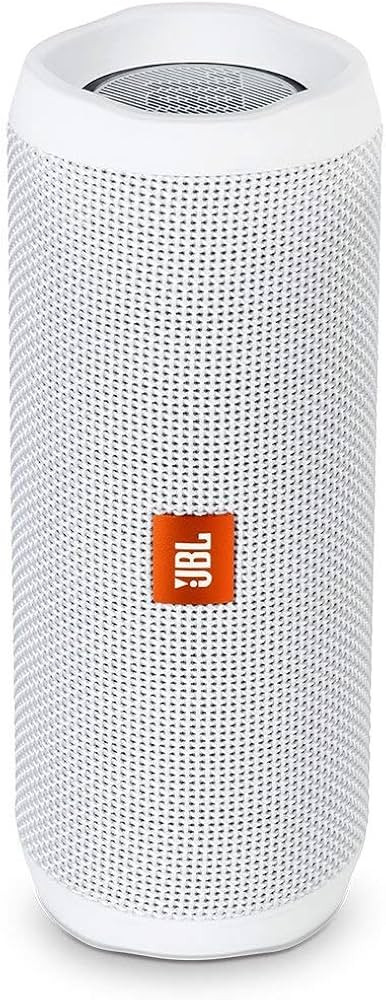 JBL Flip 4 Waterproof Portable Bluetooth Speaker - White | Amazon (US)