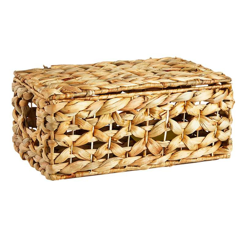Providence Melia Flower Weave Lidded Storage Trunk, Small | At Home