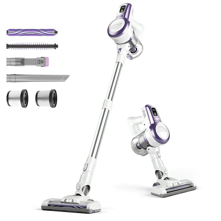 ORFELD Cordless Vacuum Cleaner, 22Kpa Powerful Stick Vacuum for Hard Floor Carpet Pet Purple,  V2... | Walmart (US)