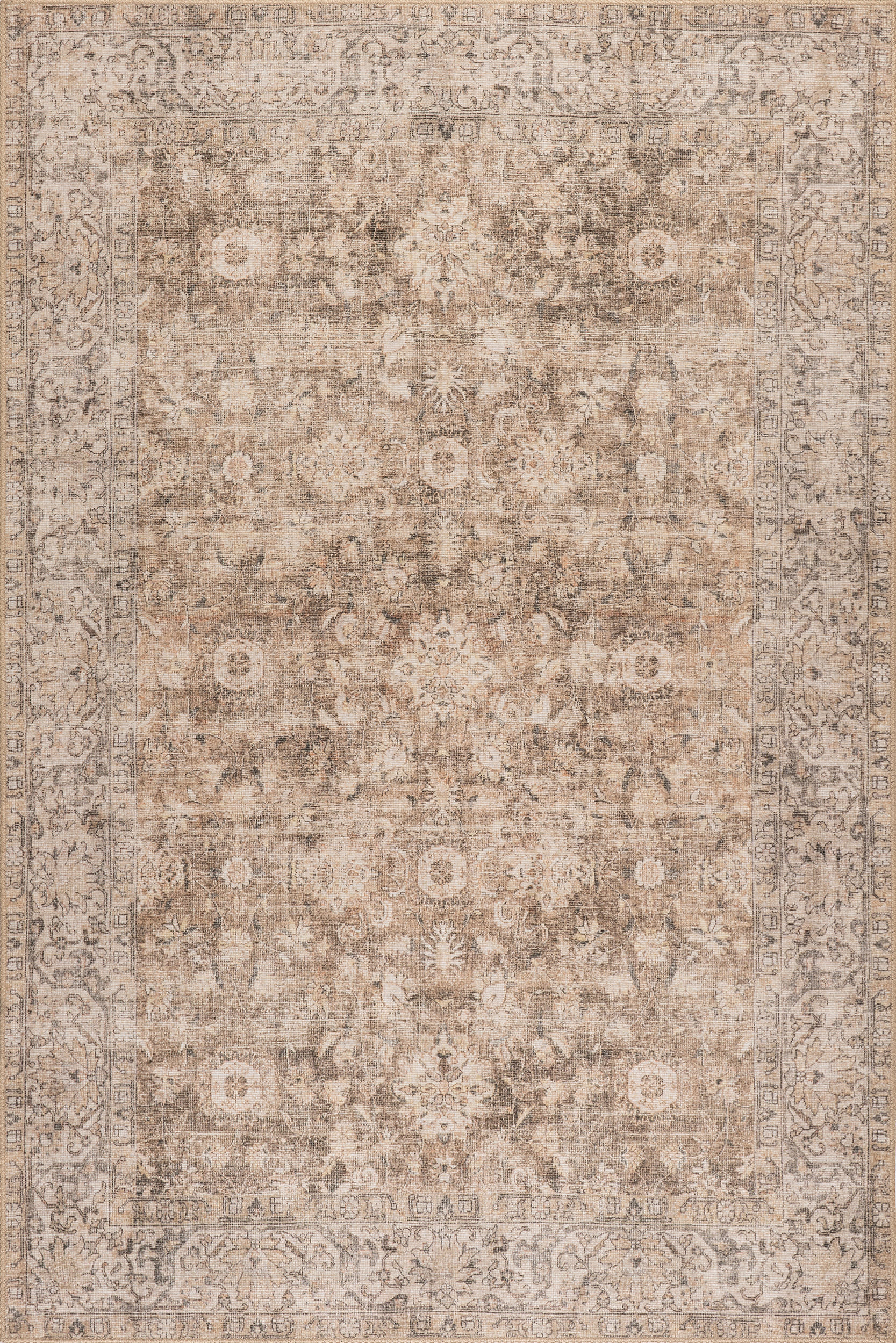 Brown Westfield Antiqued Jute-Blend 6' 7" x 9' rug | Rugs USA