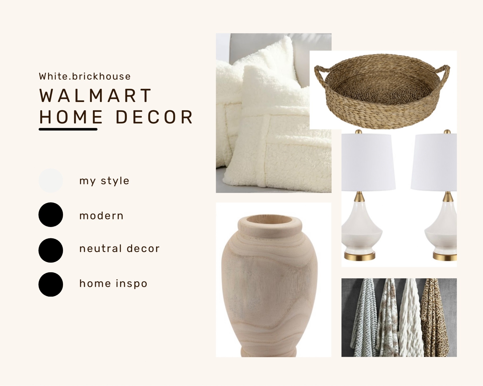 Walmart
Modern neutral home decor
Home inspo

#LTKhome #LTKstyletip