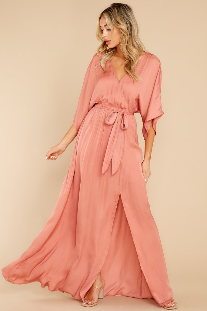 Can't Look Away Rose Maxi Dress | Red Dress 