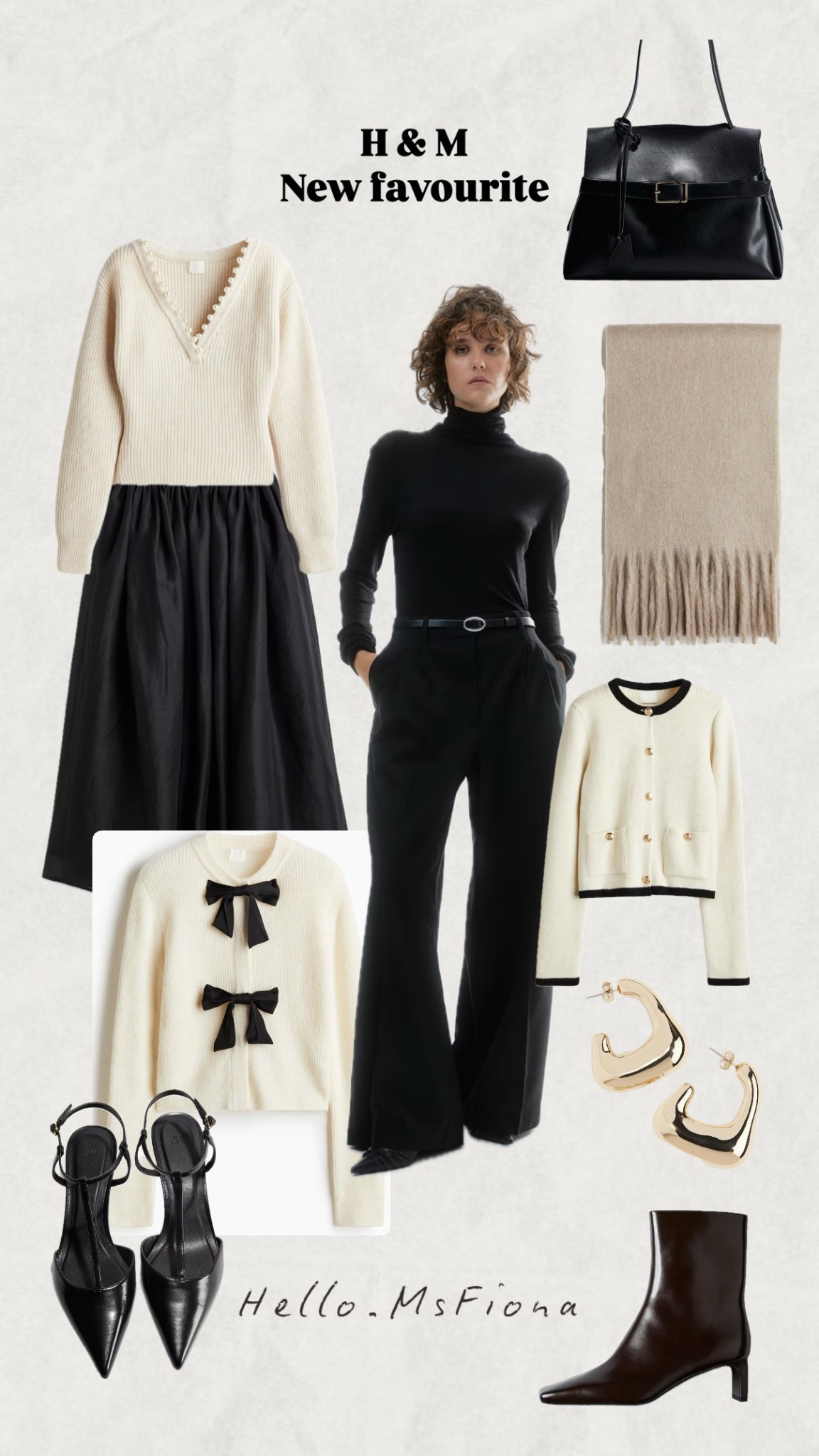 H&M new collection that I love! 🩶🤍🖤 #hm # monochrome #easyoutfit #causalwear #autumnstyle #effortlesschic 

#LTKstyletip #LTKdresses #LTKaustralia